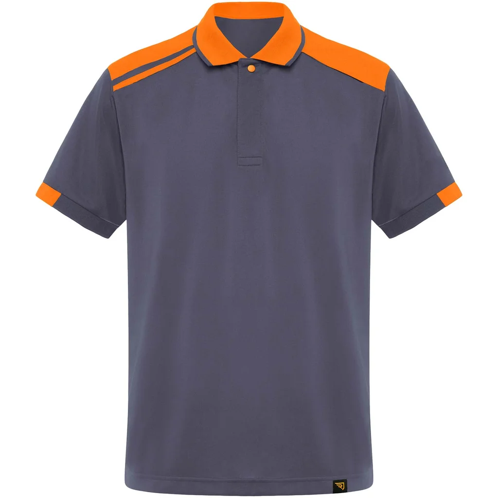 Hovedproduktbilde for Bly/Oransje Roly WRK Samurai Antibakteriell  Poloskjorte