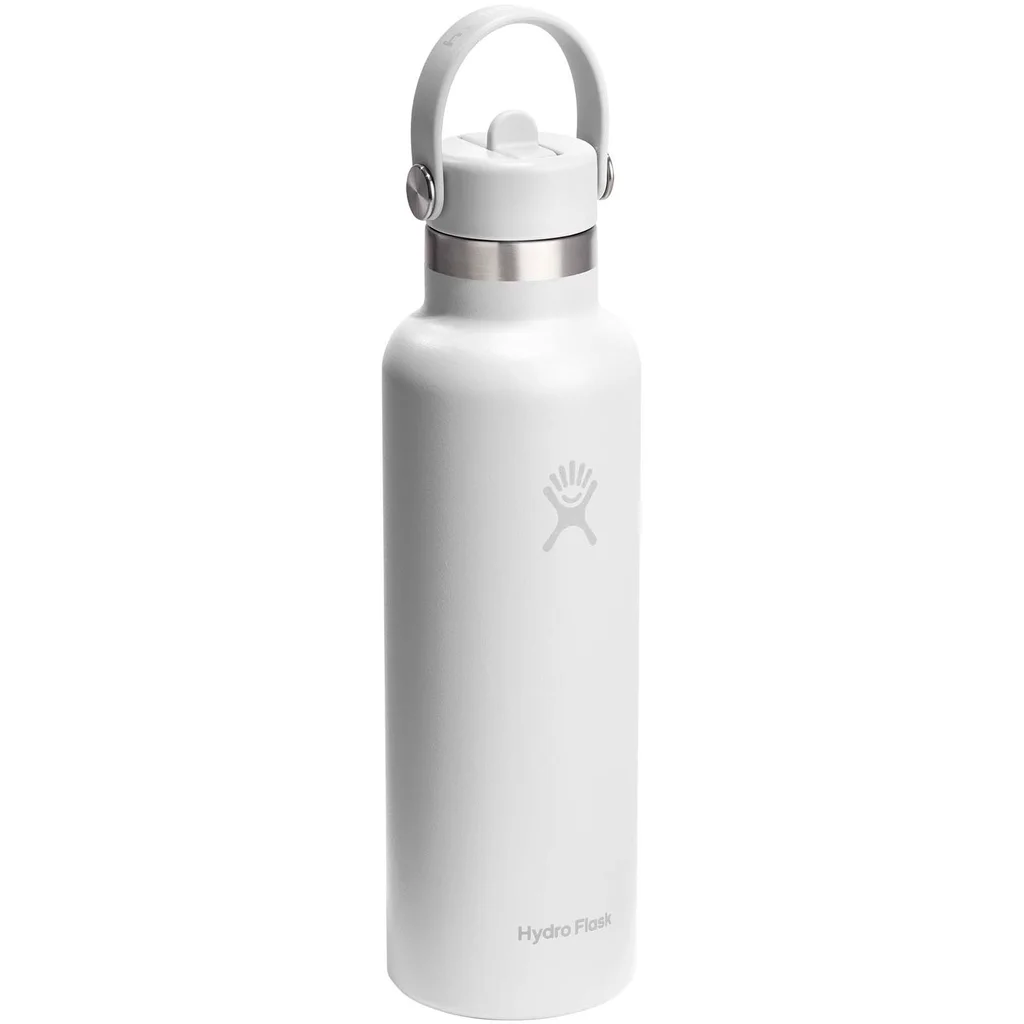 Hovedproduktbilde for Hvit Hydro Flask Standard Mouth 621 ml Rustfritt Stål Termoflaske