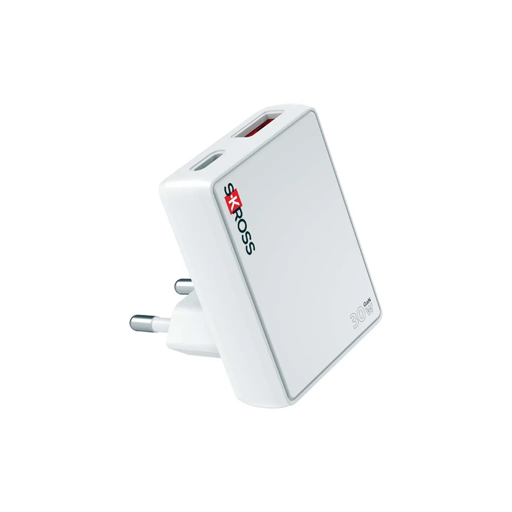 Hovedproduktbilde for Hvit Slim 30W GaN Vegglader