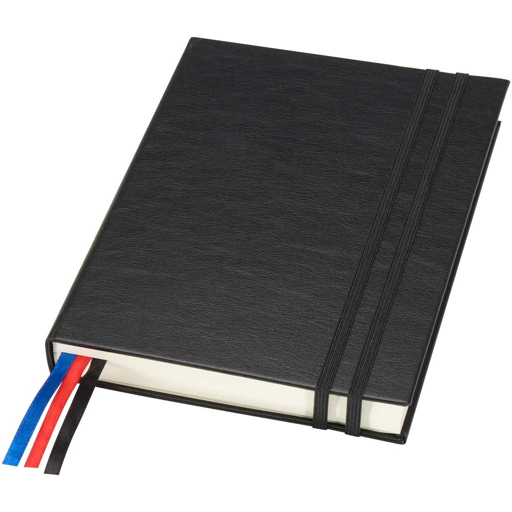 Hovedproduktbilde for Solid svart JournalBooks Alder A5 Notatbok med Hardt Omslag