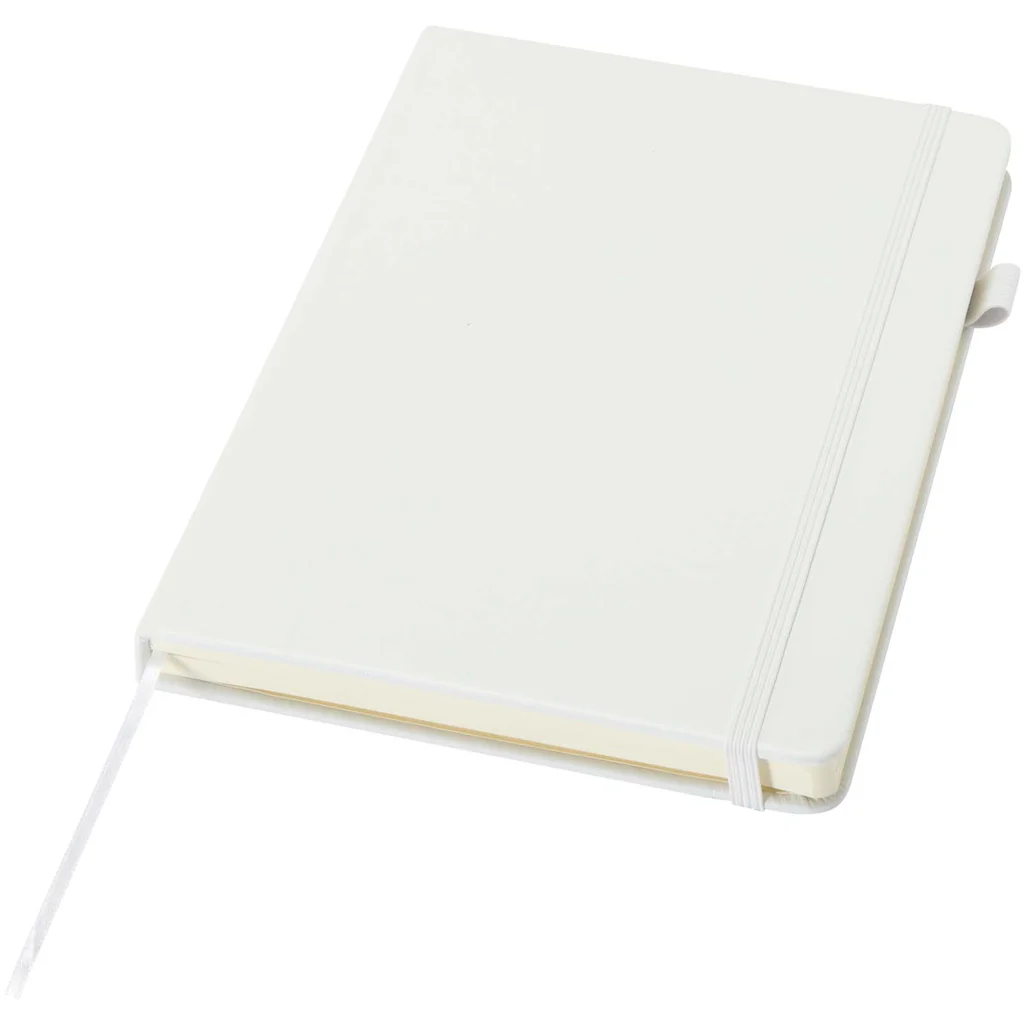 Hovedproduktbilde for Hvit JournalBooks Liss A5 Resirkulert Plast Notatbok med Hardt Omslag