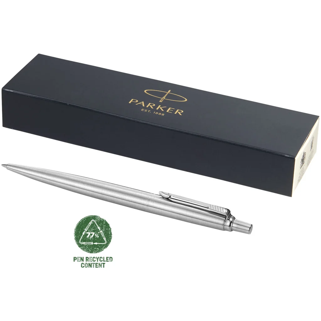 Hovedproduktbilde for Stål Parker Jotter Sort Blekk Kulepenn