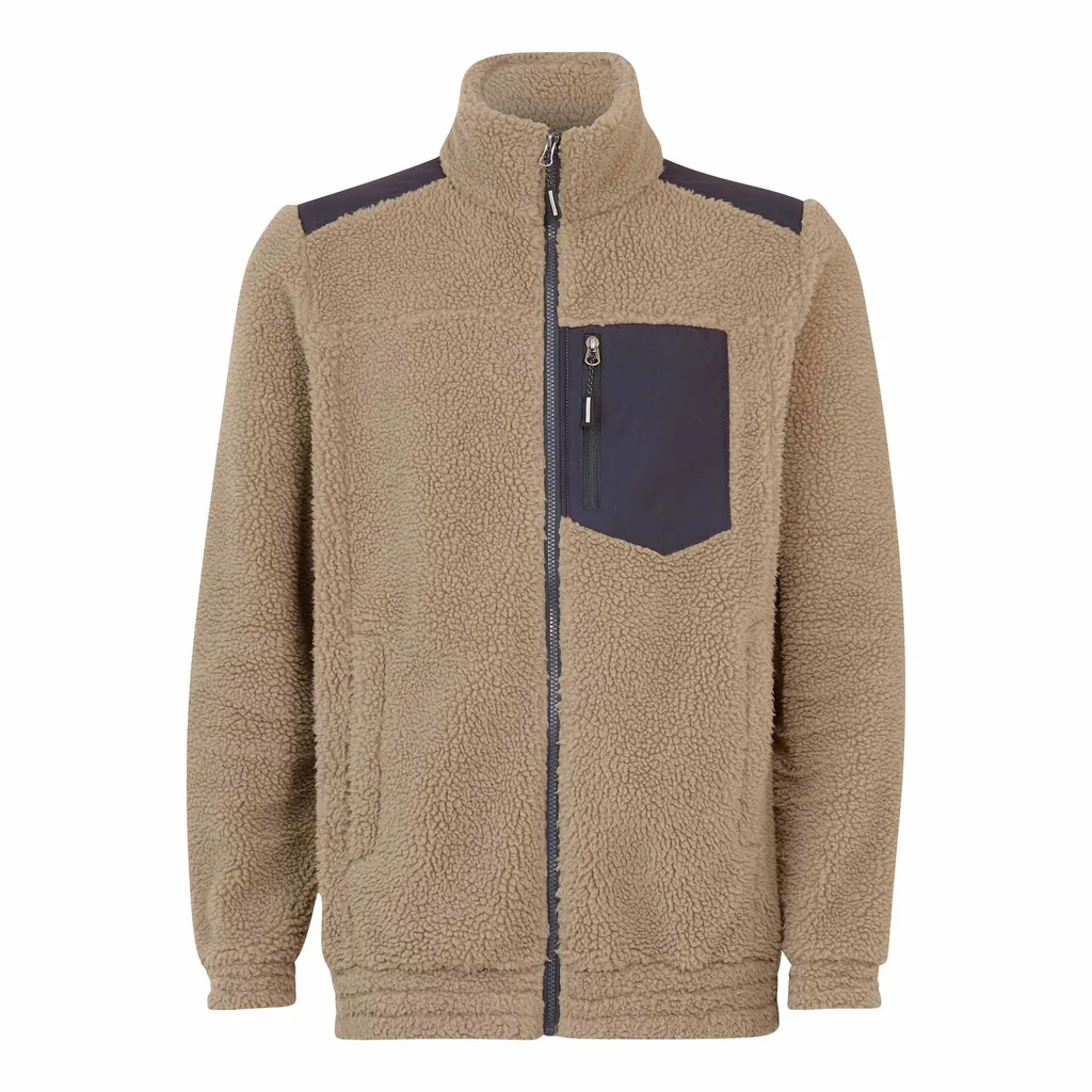 Hovedproduktbilde for Beige Tracker Teddy Fleecejakke