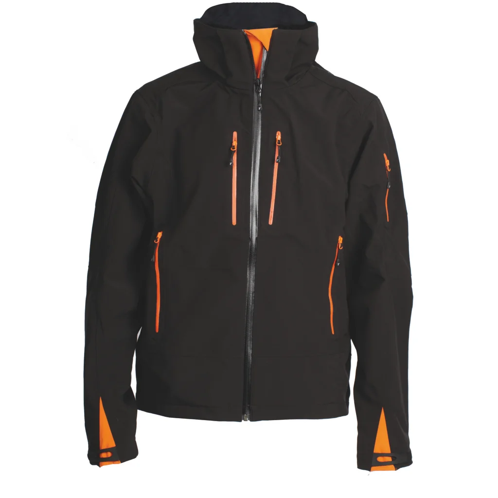 Hovedproduktbilde for Sort m/orange kontrast Tracker Contrast Colored Extreme Pro Shell Allværsjakke