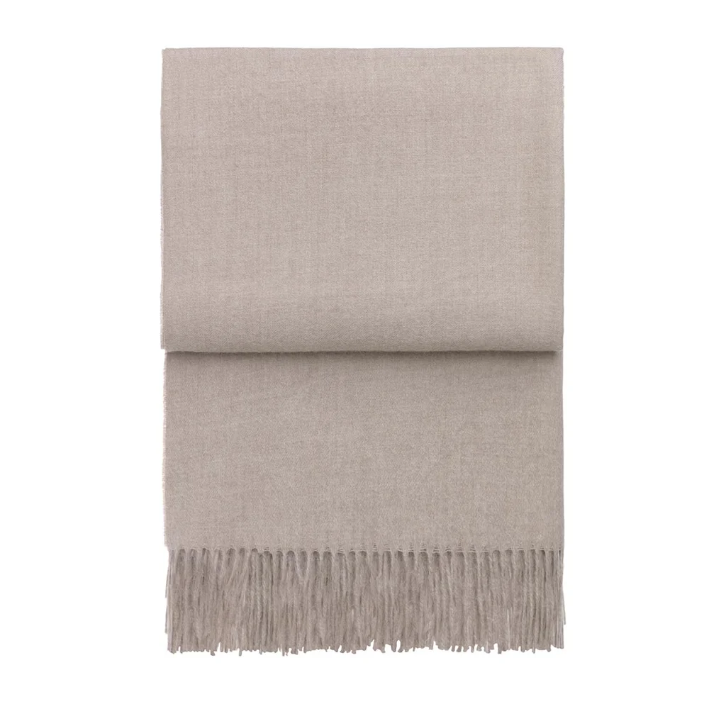 Hovedproduktbilde for Beige Elvang Luxury Baby Alpakkaull Pledd