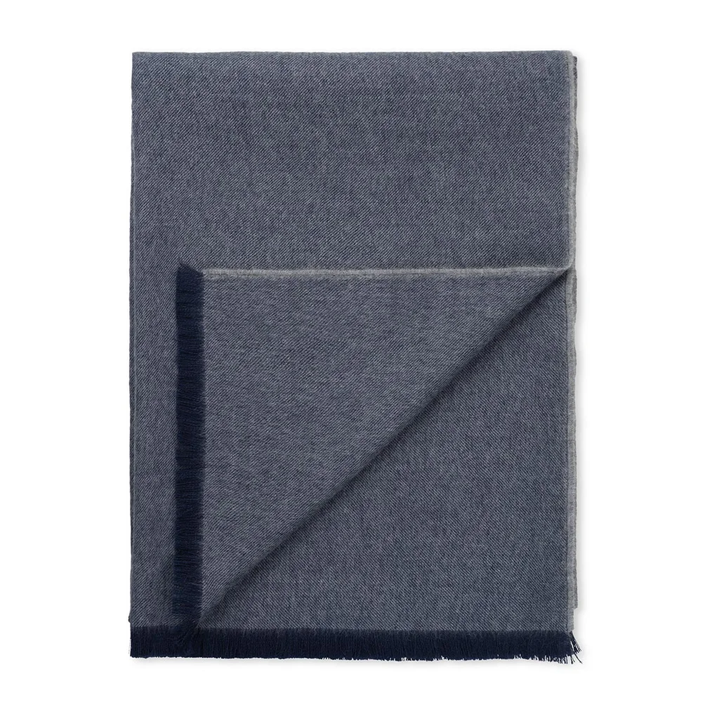 Hovedproduktbilde for Dark blue Elvang Skyfall Baby Alpakkaull Pledd
