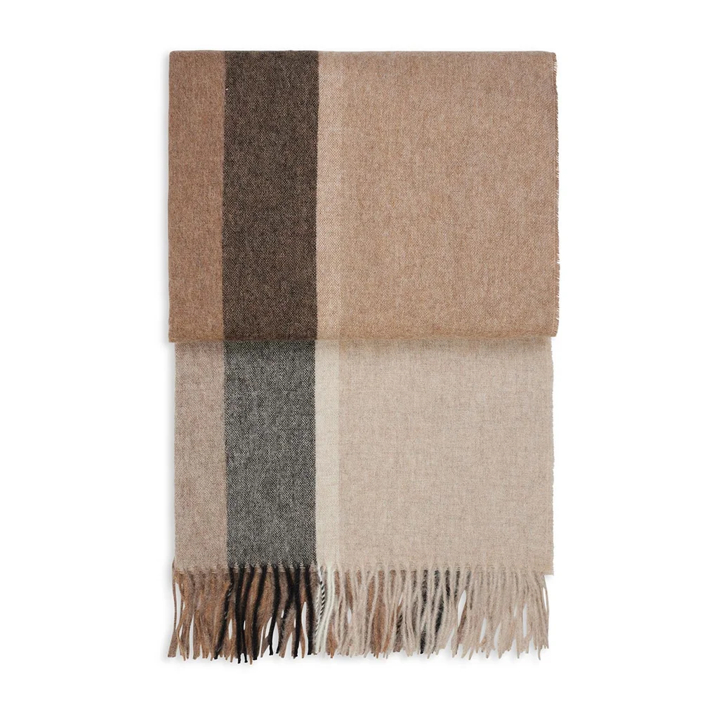 Hovedproduktbilde for Beige Elvang Manhattan Alpakkaull Pledd
