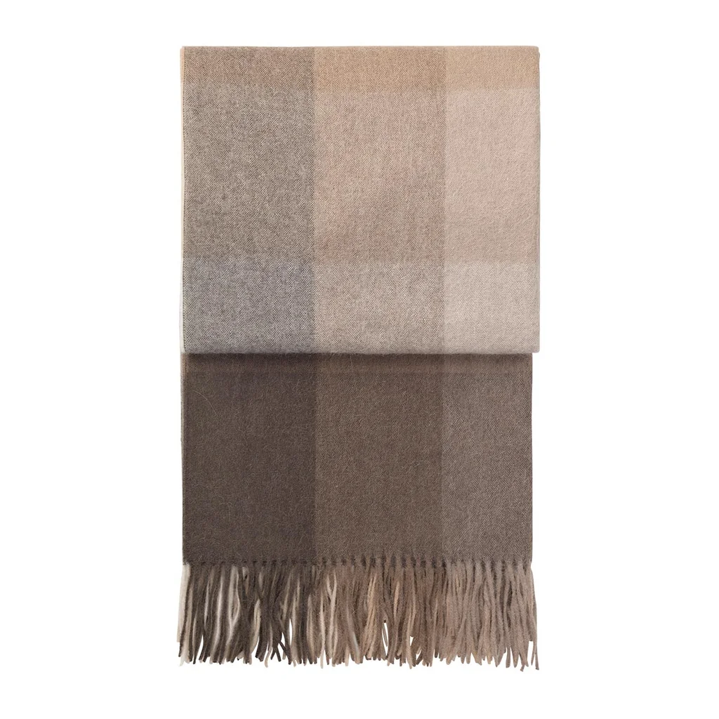 Hovedproduktbilde for Brown Elvang Inca Stones Alpakkaull Pledd