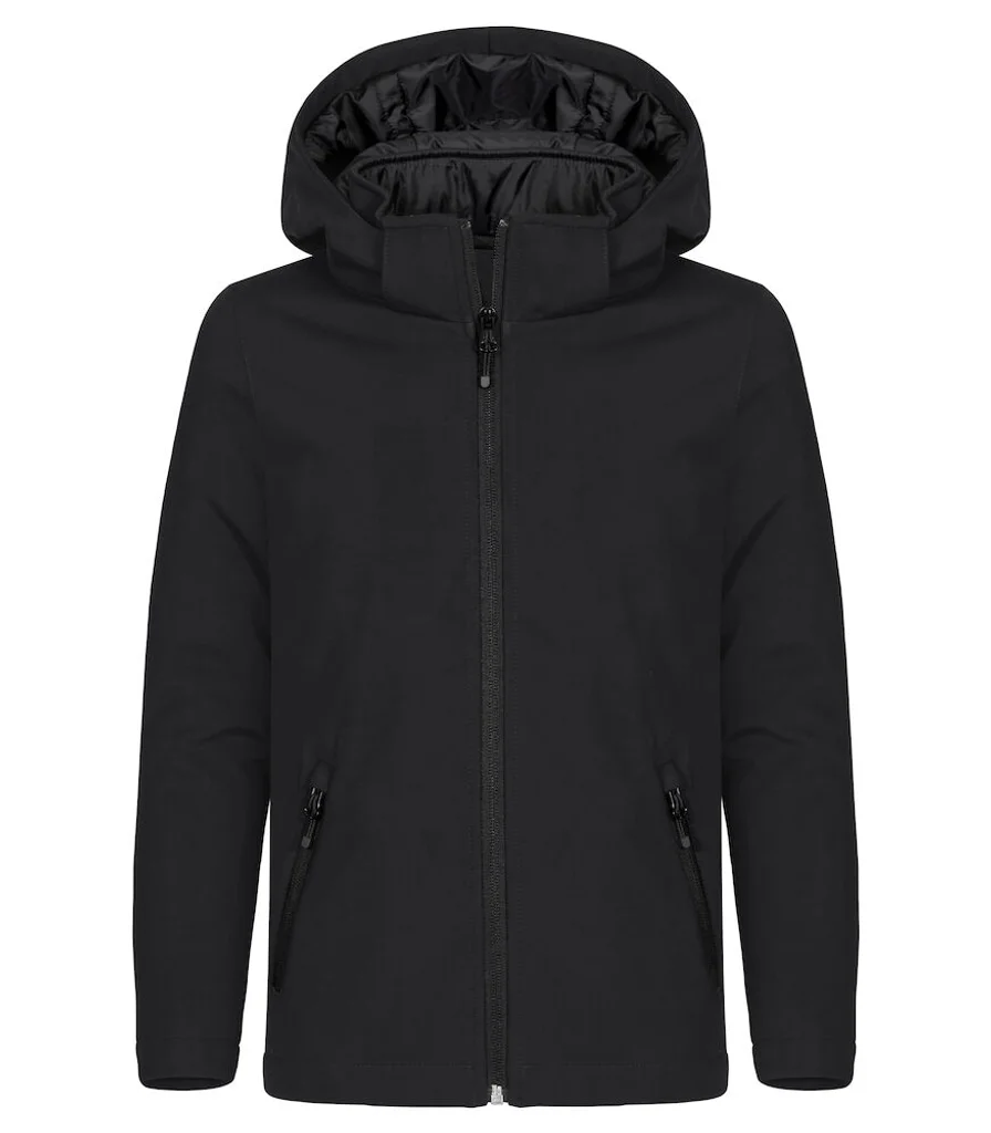 Hovedproduktbilde for Black Clique Hoody Softshelljakke Barn