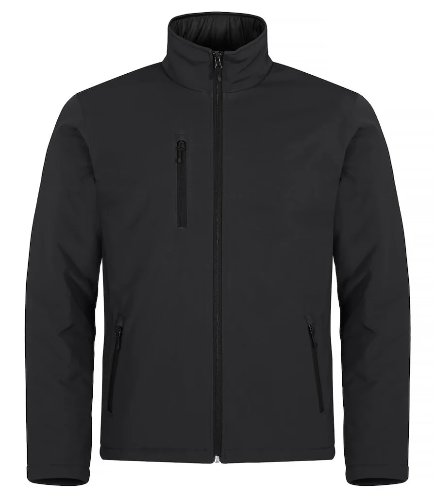Hovedproduktbilde for Black Clique Vattert Softshelljakke