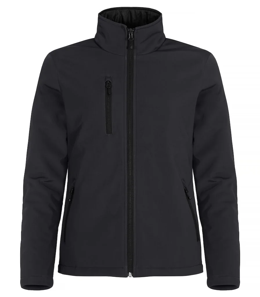 Hovedproduktbilde for Black Clique Vattert Softshelljakke Dame
