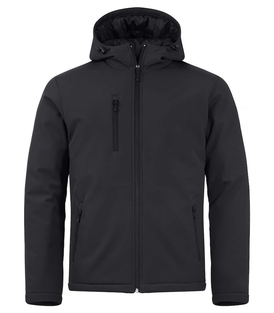 Hovedproduktbilde for Black Clique Vattert Hoody Softshelljakke