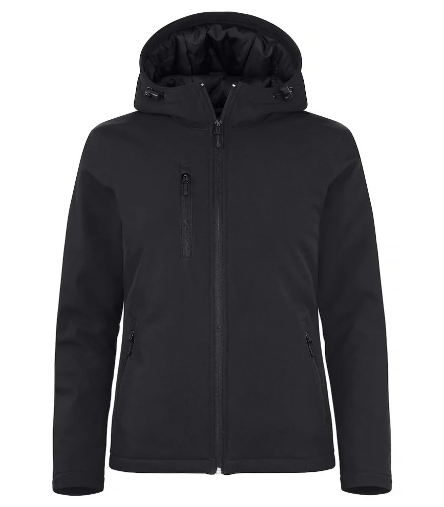 Hovedproduktbilde for Black Clique Vattert Hoody Softshelljakke Dame