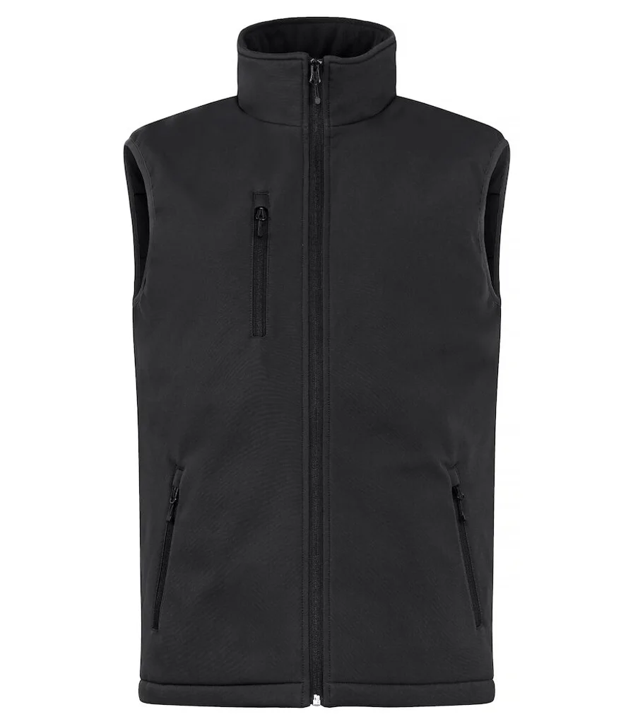 Hovedproduktbilde for Black Clique Vattert Softshellvest