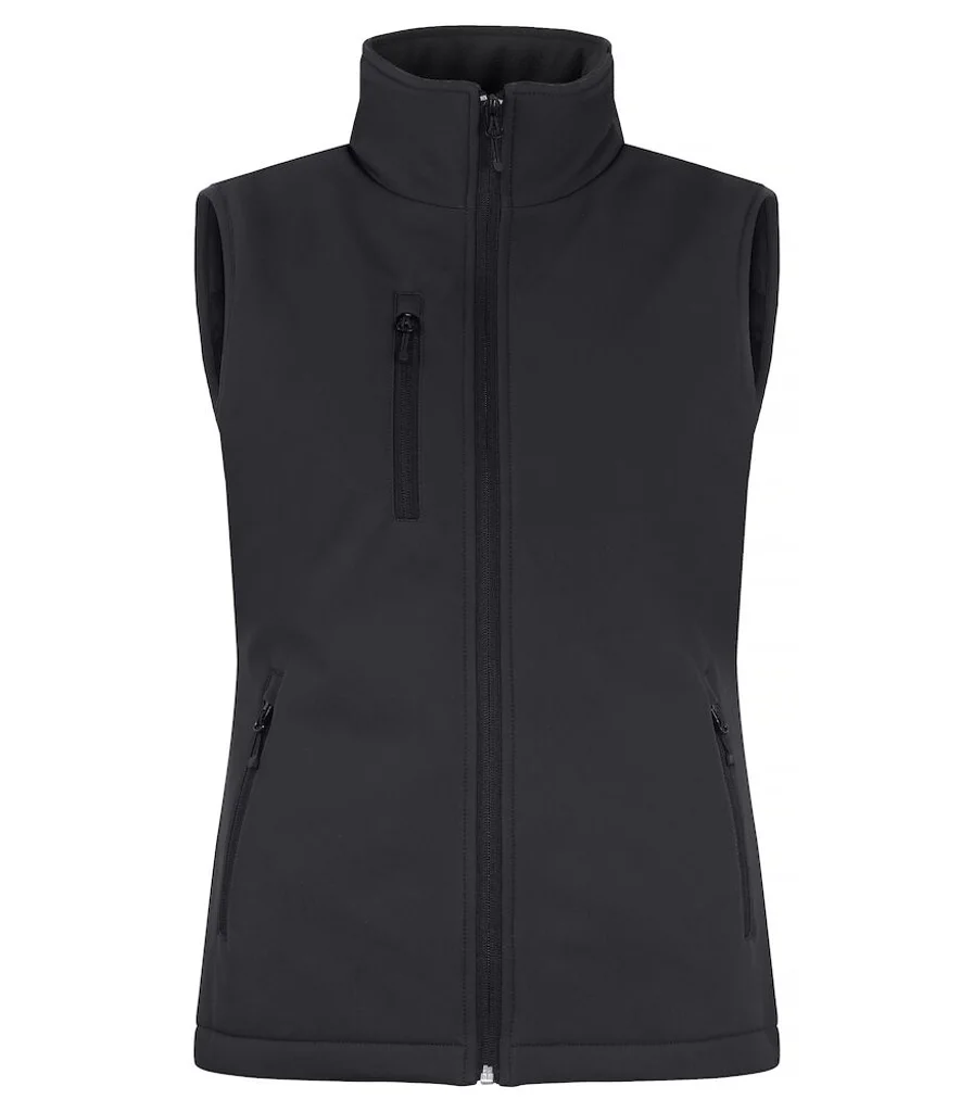 Hovedproduktbilde for Black Clique Vattert Softshellvest Dame