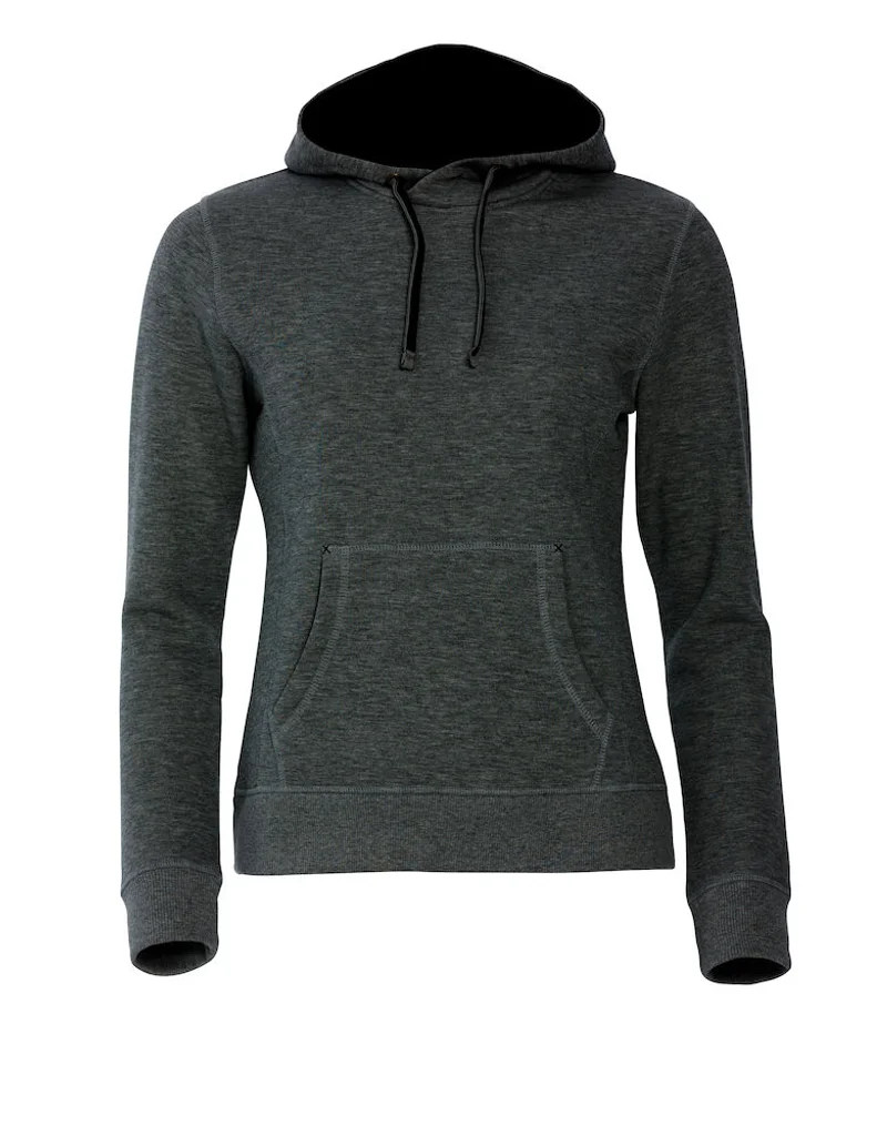 Hovedproduktbilde for Anthracite Melange Clique Classic Hettegenser Dame