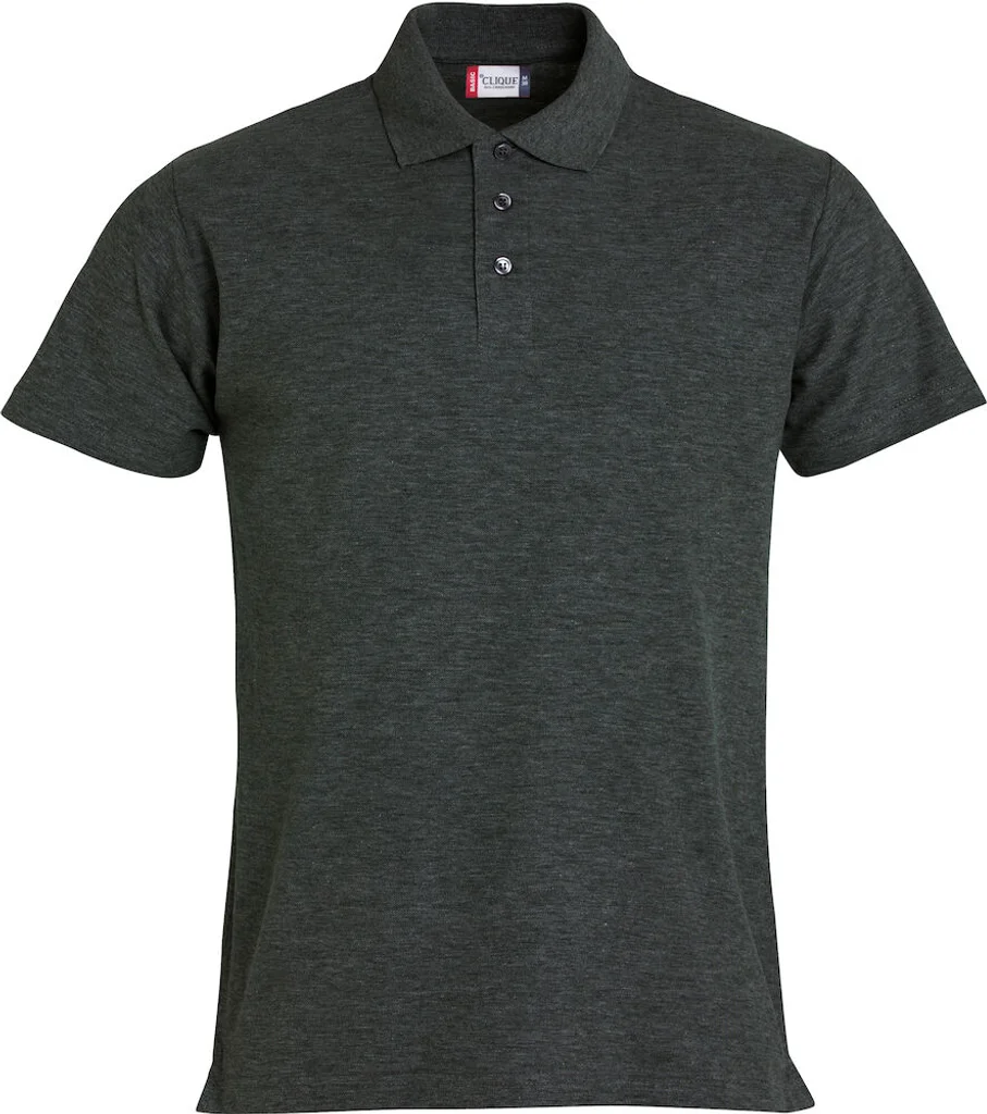 Hovedproduktbilde for Anthracite Melange Clique Basic Poloskjorte