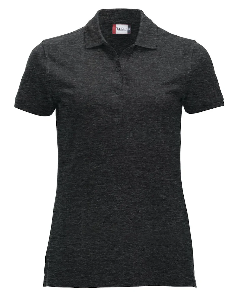 Hovedproduktbilde for Anthracite Melange Clique Classic Marion Poloskjorte Dame