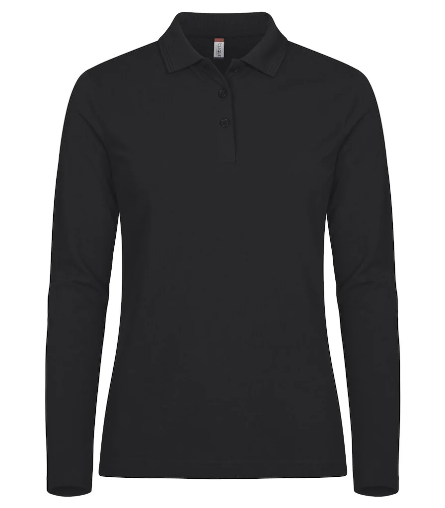 Hovedproduktbilde for Black Clique Manhattan Langermet Poloskjorte Dame