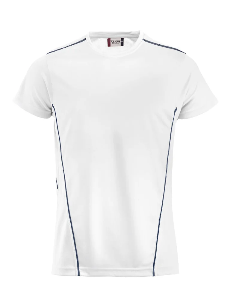 Hovedproduktbilde for White/Navy Clique Ice Sport-T T-skjorte