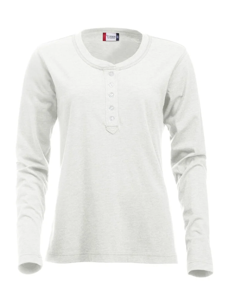 Hovedproduktbilde for Stone White Clique Orlando Langermet T-skjorte Dame