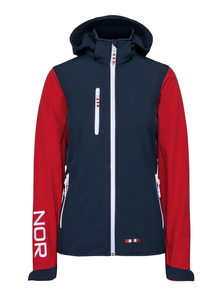 Hovedproduktbilde for Dark Navy Clique NOR Hoody Softshelljakke Dame