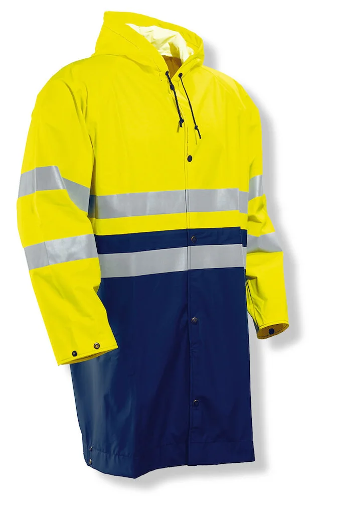 Hovedproduktbilde for Yellow/Navy Jobman 1565 Hi-Vis Kl 3 Teknisk  Regnjakke