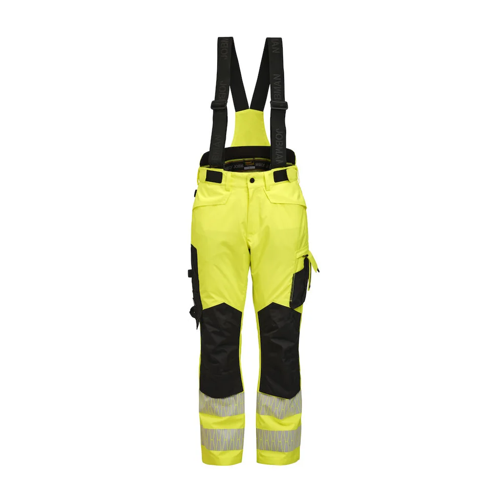 Hovedproduktbilde for Yellow/Black Jobman Hi-Vis Vinter Arbeidsbukse