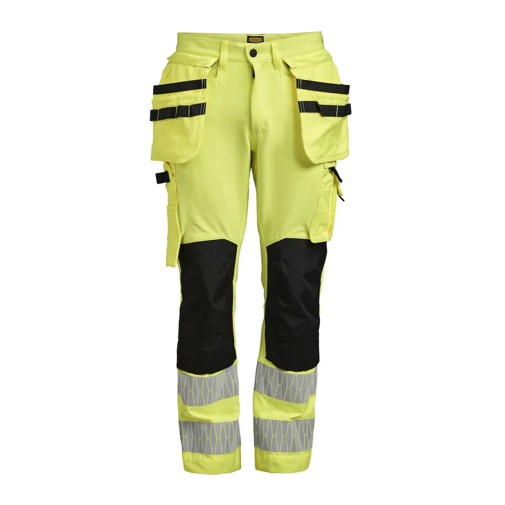 Hovedproduktbilde for Yellow/Black Jobman 2291 Stretch Varsel Håndversbukse