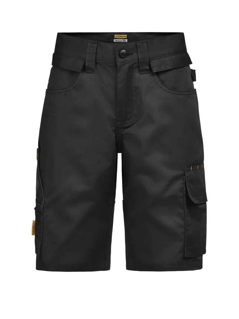 Hovedproduktbilde for Black/Black Jobman Stretch Arbeidsshorts Dame