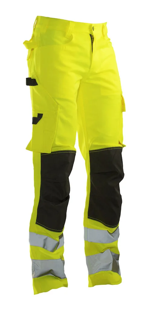 Hovedproduktbilde for Yellow/Black Jobman Hi Viz Cl. 2 Arbeidsbukse