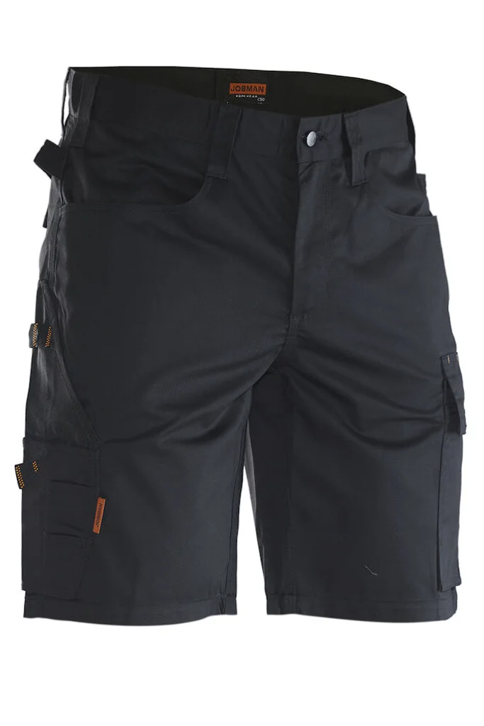 Hovedproduktbilde for Black/Black Jobman Bomull og Polyester Arbeidsshorts