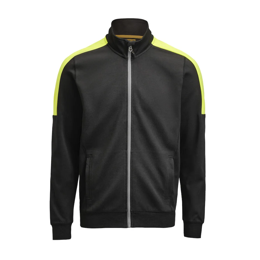 Hovedproduktbilde for Black/Yellow Jobman 5403 Collegejakke