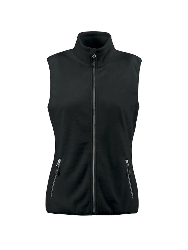Hovedproduktbilde for Black Printer Sideflip Fleecevest Dame