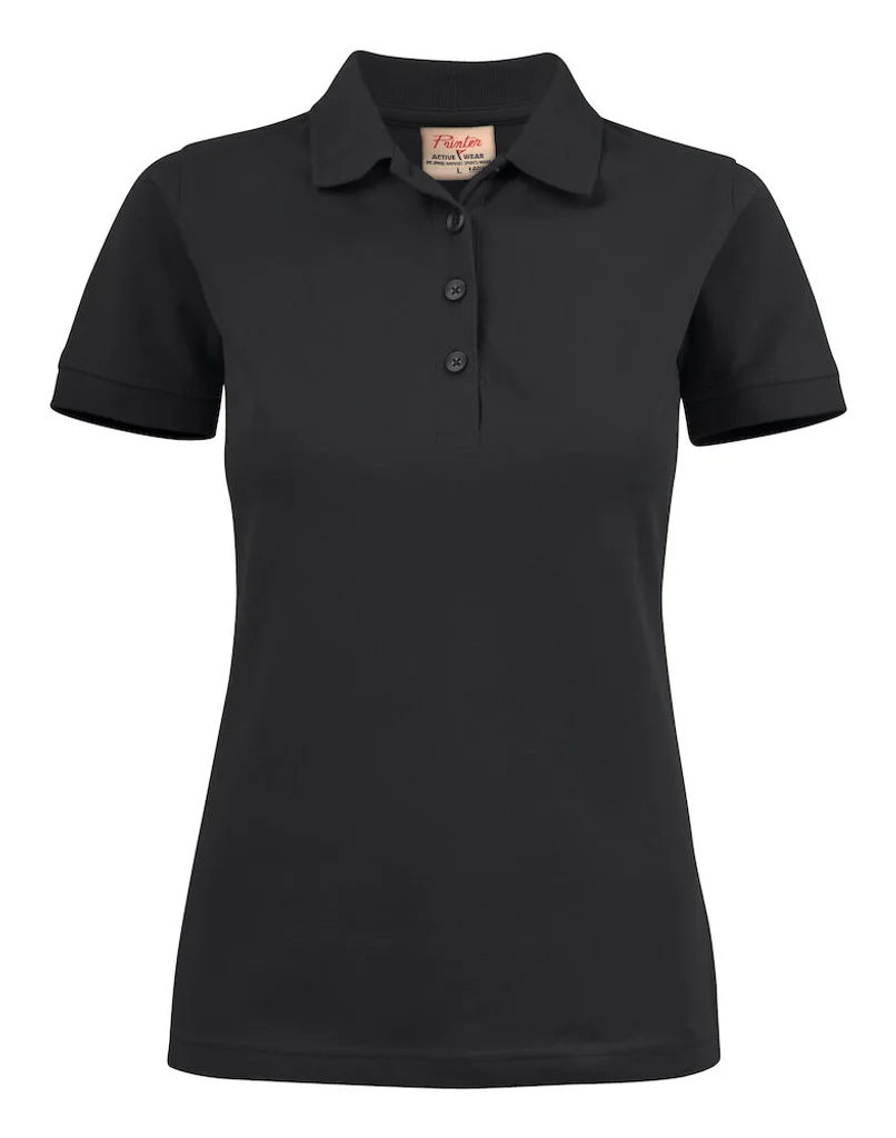 Hovedproduktbilde for Black Printer Surf Stretch Poloskjorte Dame