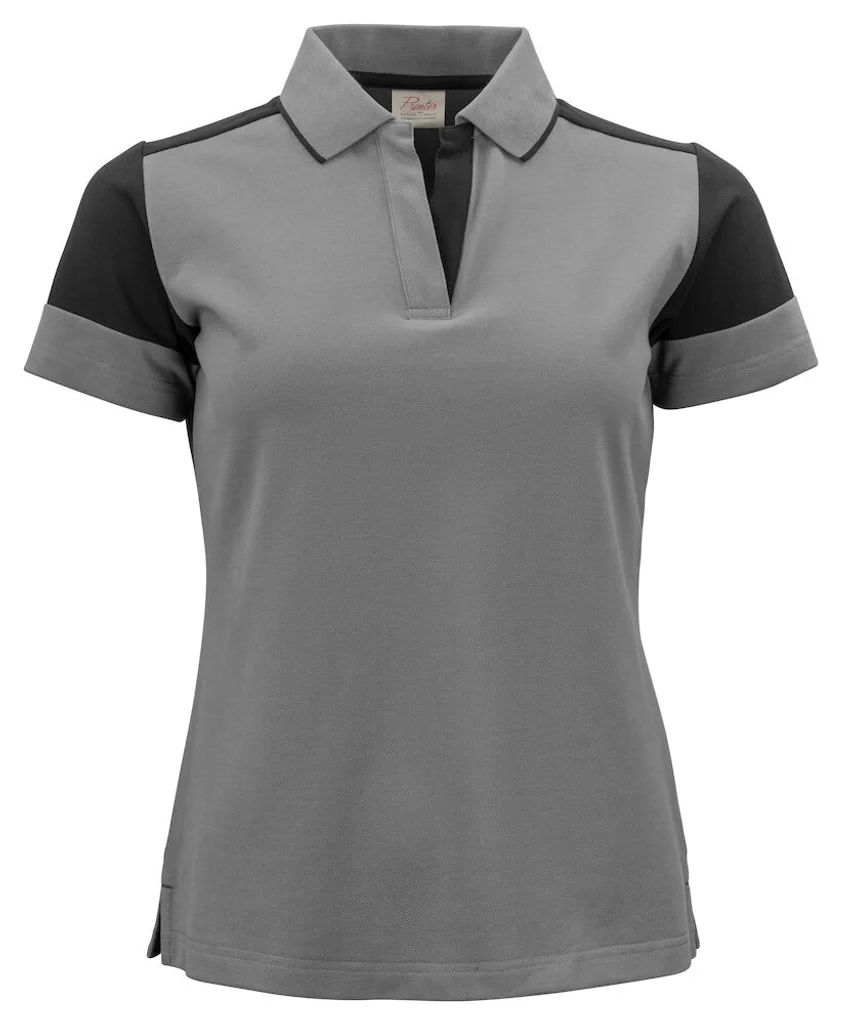 Hovedproduktbilde for Anthracite/Black Printer Prime Poloskjorte Dame