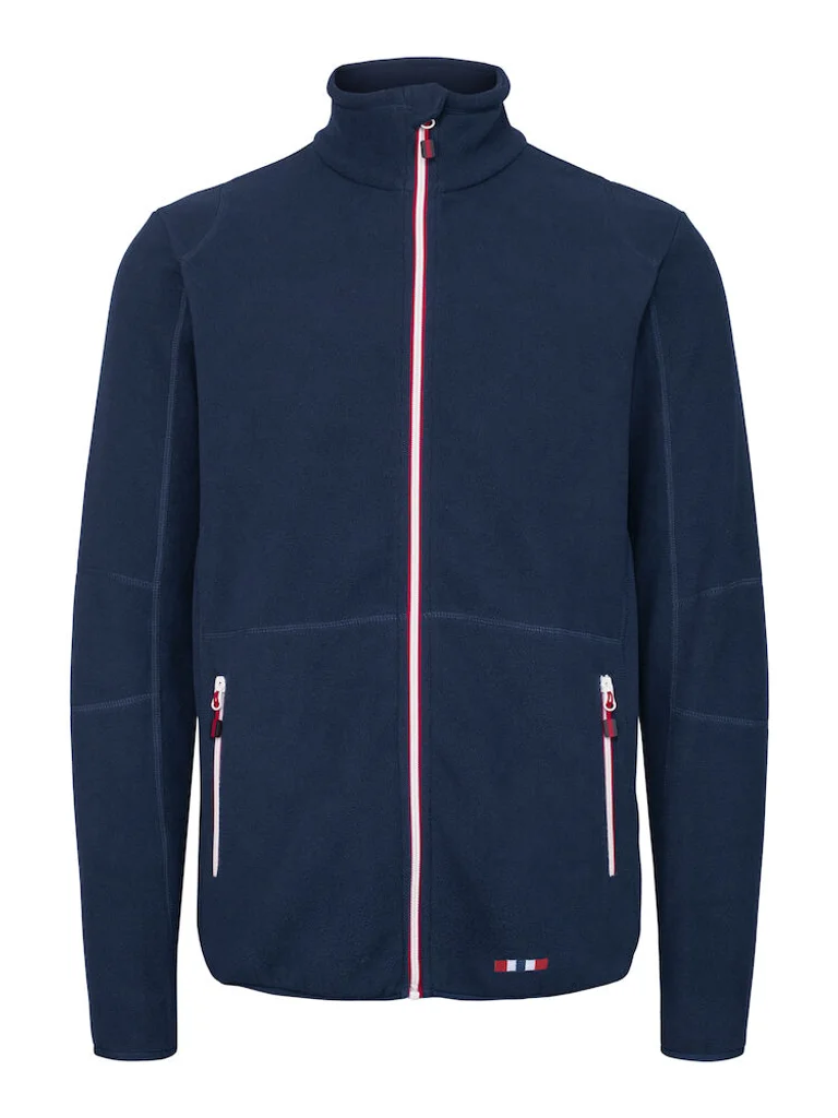 Hovedproduktbilde for Navy Printer NOR Speedway Fleecejakke