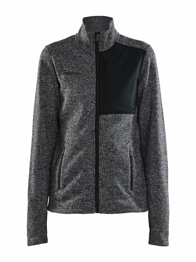 Hovedproduktbilde for Black Melange Craft ADV Explore Heavy Fleecejakke Dame