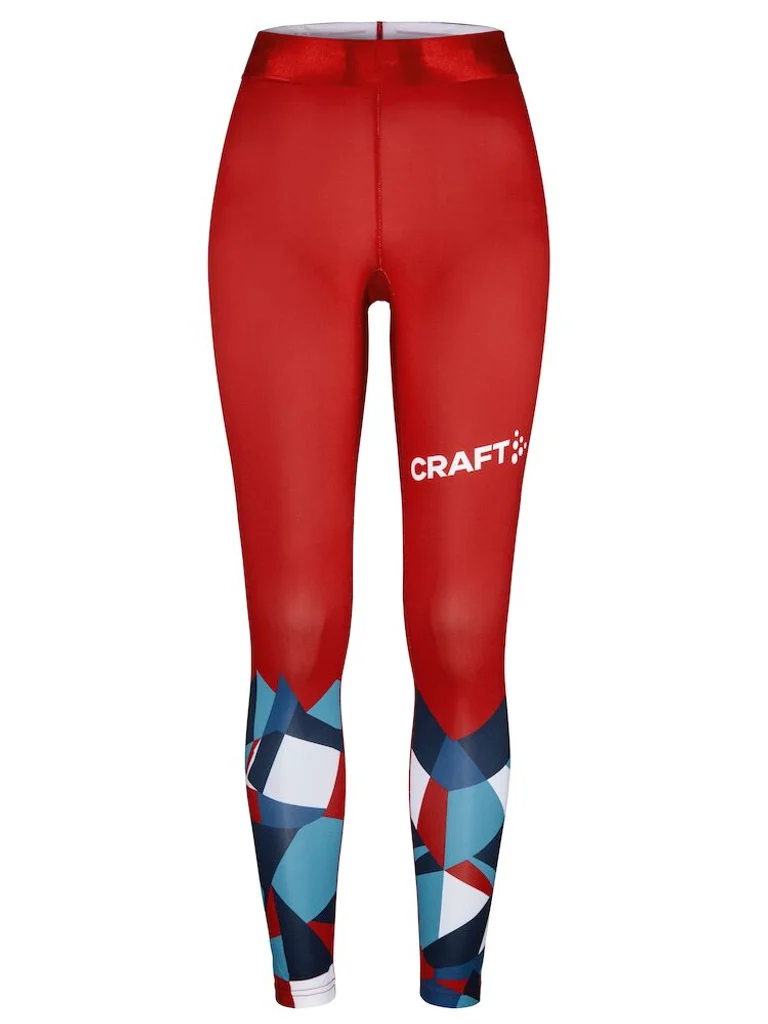 Hovedproduktbilde for Blaze / Bright Red Craft NOR ADV Nordic Ski Club Tights Dame
