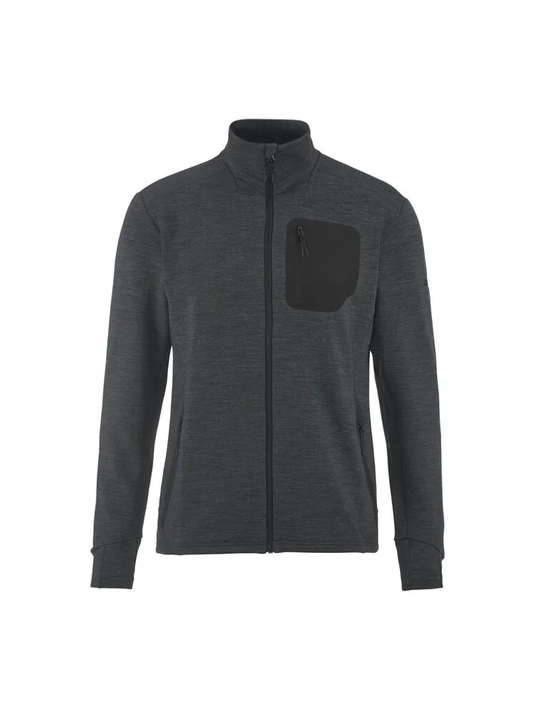 Hovedproduktbilde for Black Melange Craft PRO Explore Wool Midlayer Jakke