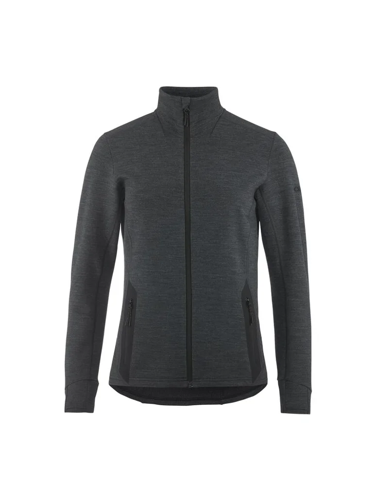 Hovedproduktbilde for Black Melange Craft PRO Explore Wool Midlayer Jakke Dame