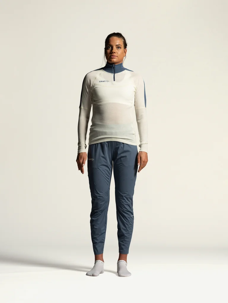 Hovedproduktbilde for Tofu Craft OL Norway Merinoull Half Zip Langermet Undertrøye Dame
