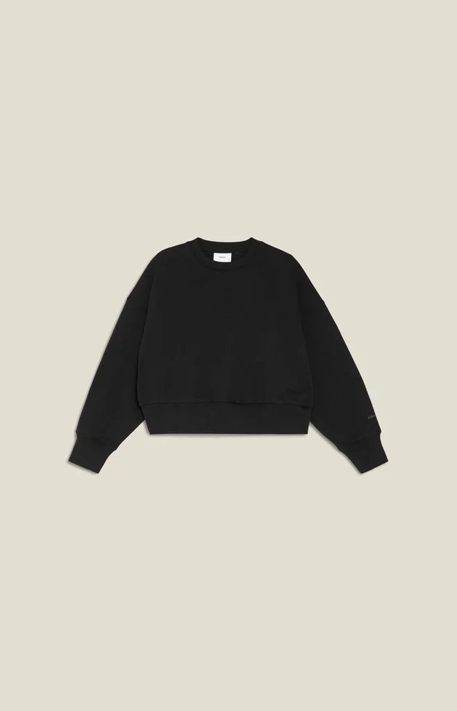 Hovedproduktbilde for Black Craft Frequent Cropped Økologisk Bomull Collegegenser Dame