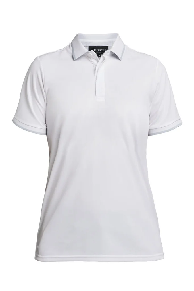 Hovedproduktbilde for Hvit Tenson TXlite Quick Dry Poloskjorte Dame