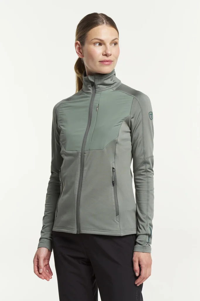 Hovedproduktbilde for Grågrønn Tenson TXlite Windblock Full Zip Jakke Dame