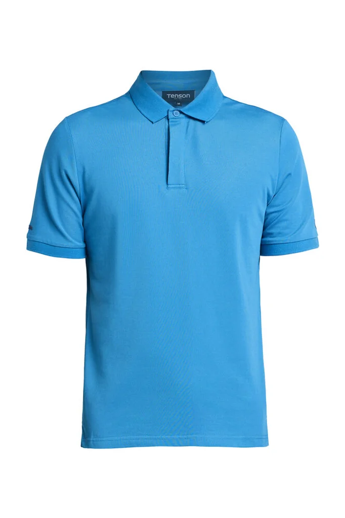Hovedproduktbilde for Blå Tenson TXlite Tri-Blend Poloskjorte