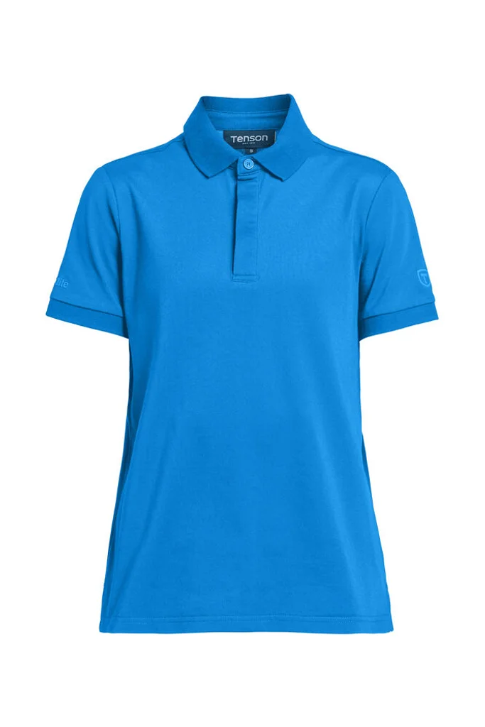 Hovedproduktbilde for Blå Tenson TXlite Tri-Blend Poloskjorte Dame