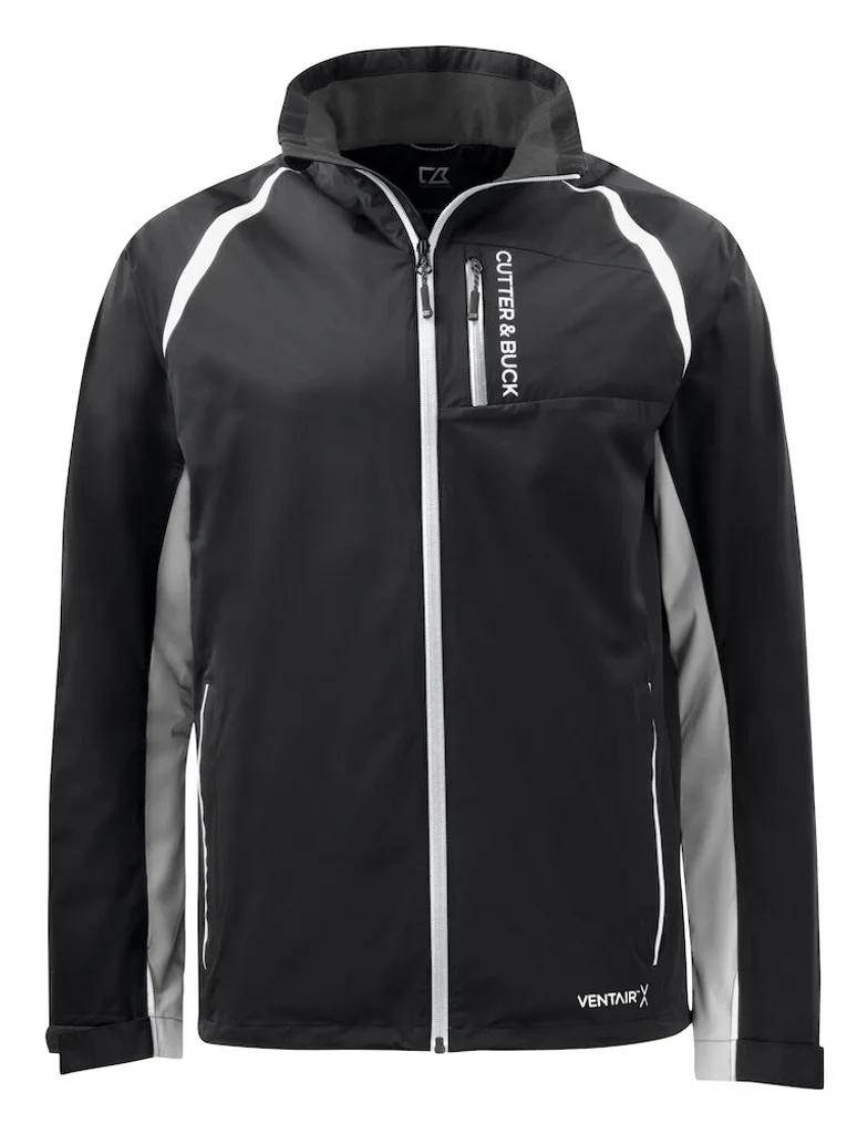 Hovedproduktbilde for Black Cutter & Buck North Shore Regnjakke