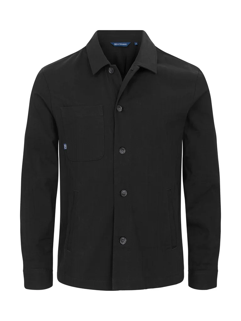 Hovedproduktbilde for Black Cutter & Buck Ocean Park Unisex Overshirt Skjorte