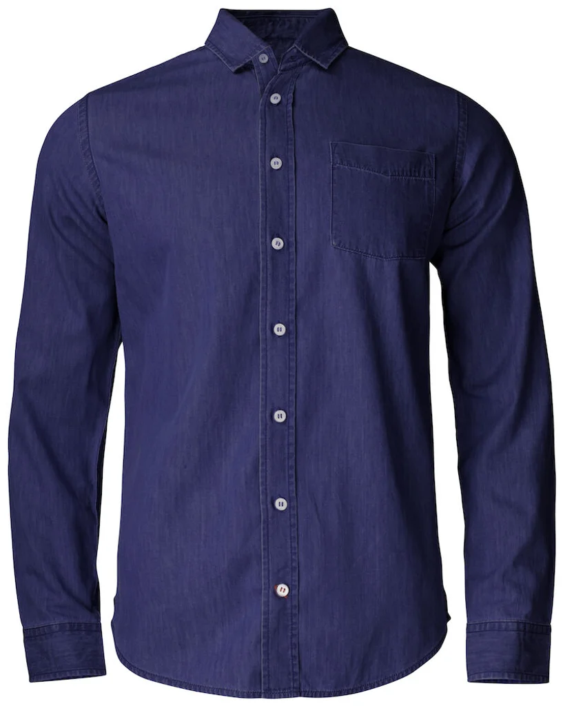 Hovedproduktbilde for Dark Indigo Cutter & Buck Ellensburg Denim Skjorte